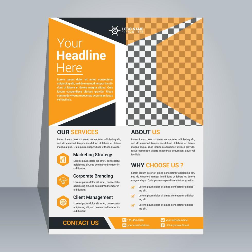 Creative Flyer Design Template vector