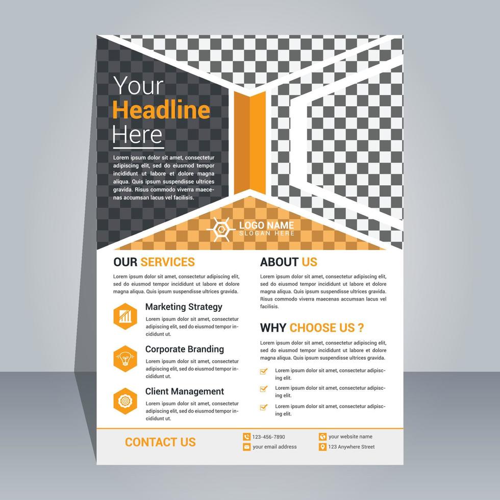 Creative Flyer Design Template vector