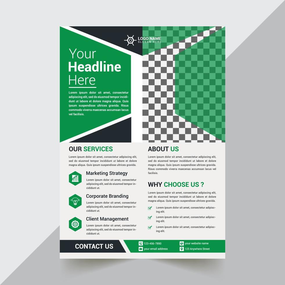 Corporate Flyer Design Template vector