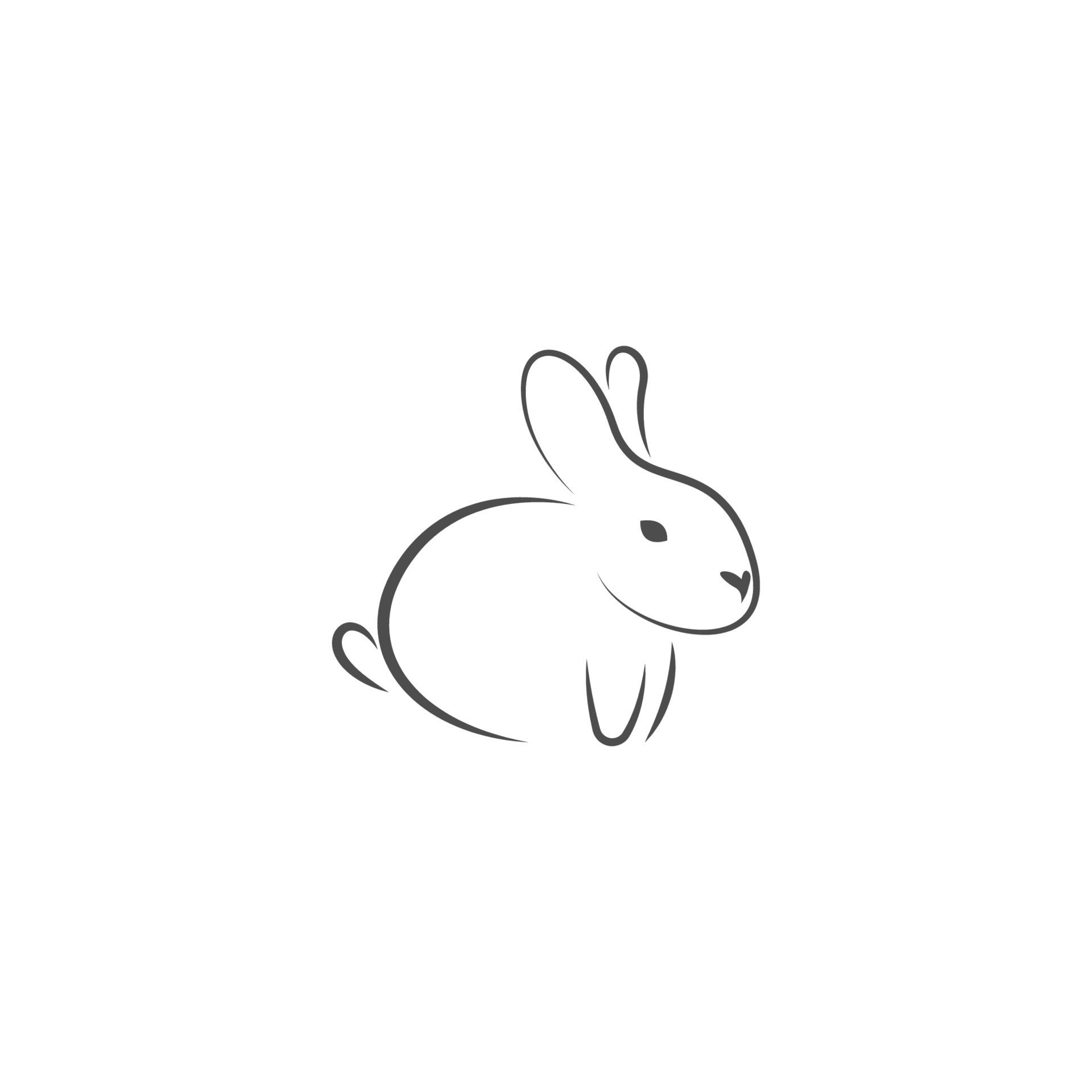 Rabbit icon logo design illustration 12815738 Vector Art at Vecteezy
