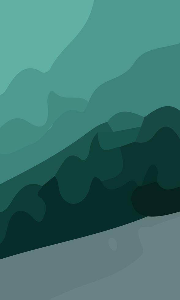 Aesthetic green liquid abstract background vector