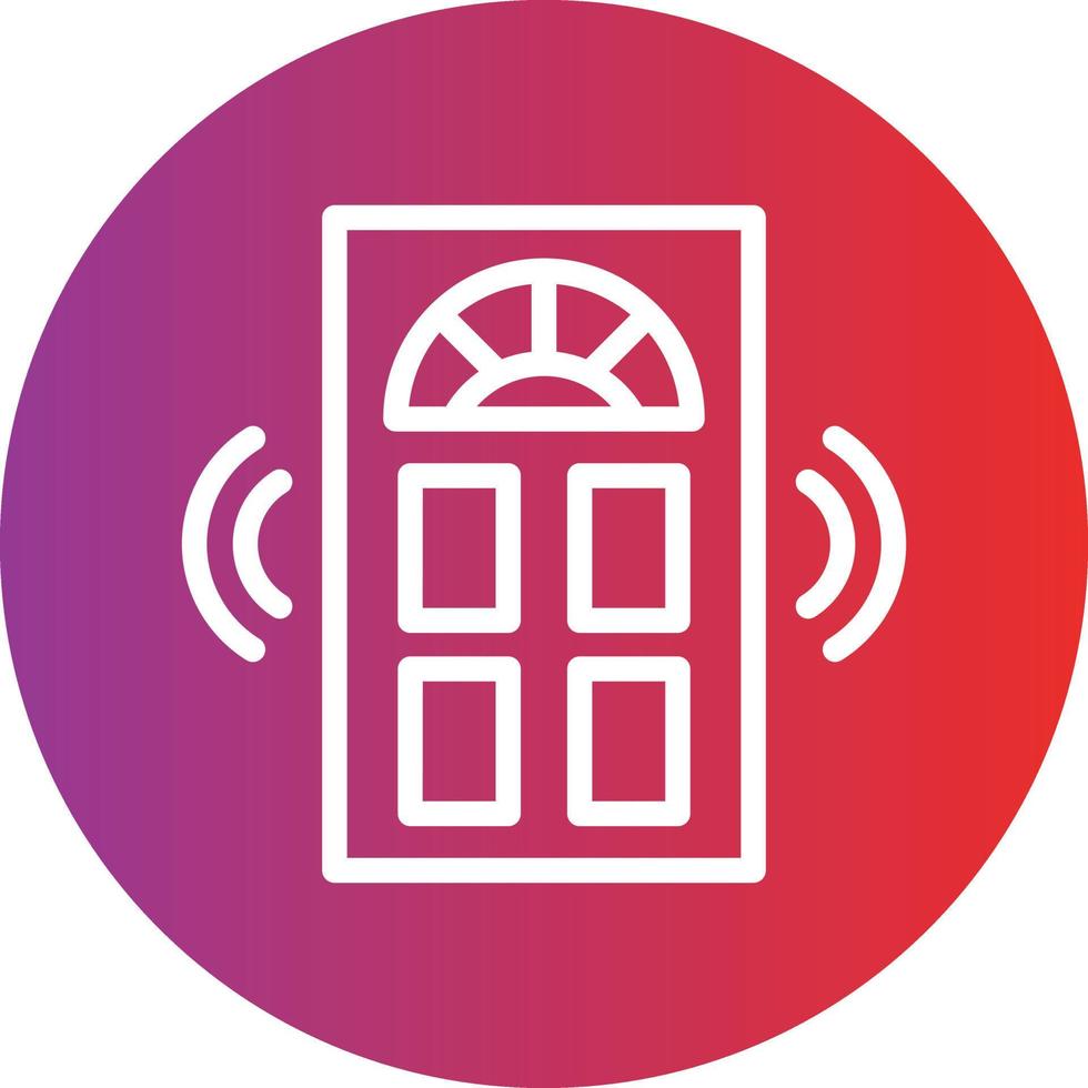 Smart Door Icon Style vector