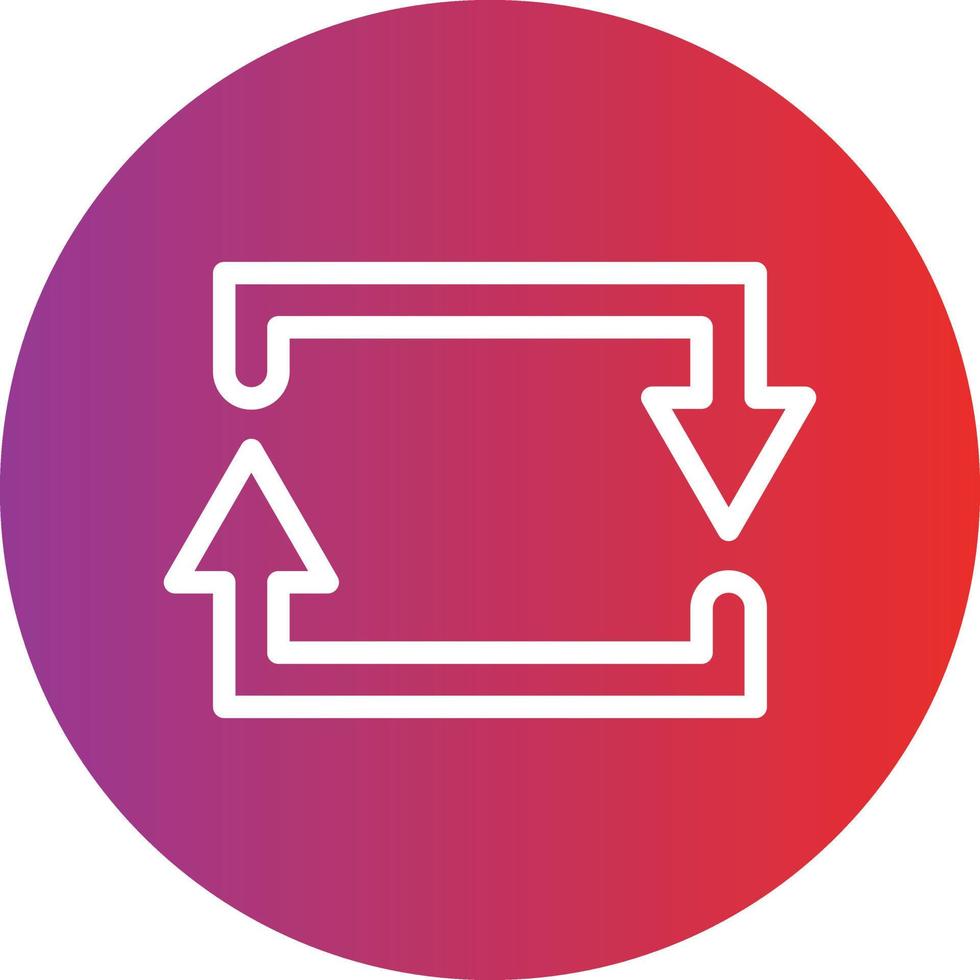 Rectangular Arrow Icon Style vector