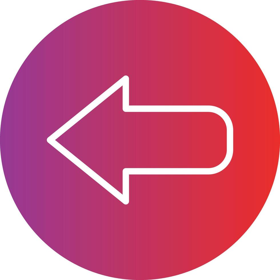 Left Arrow Icon Style vector