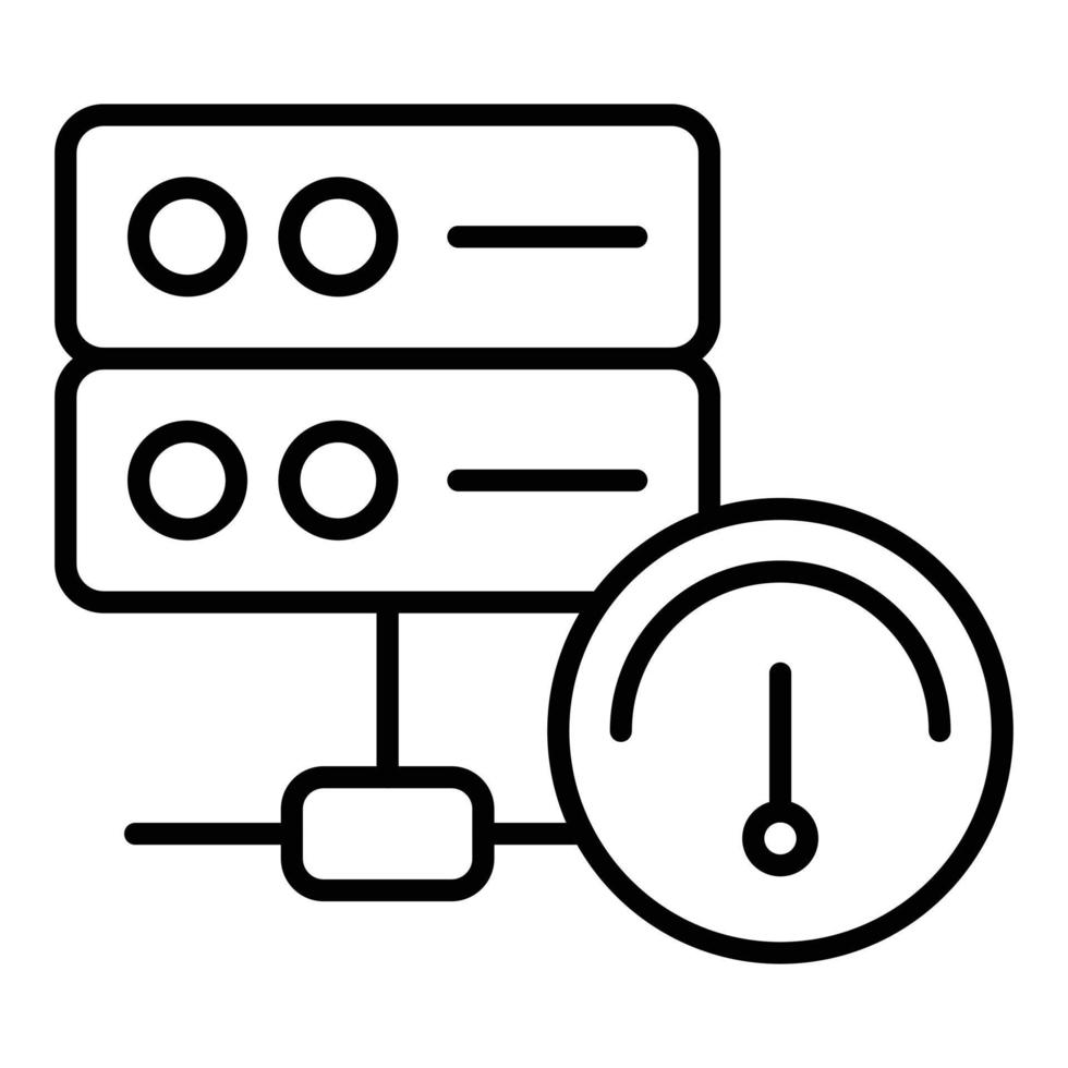 Database Speed Icon Style vector