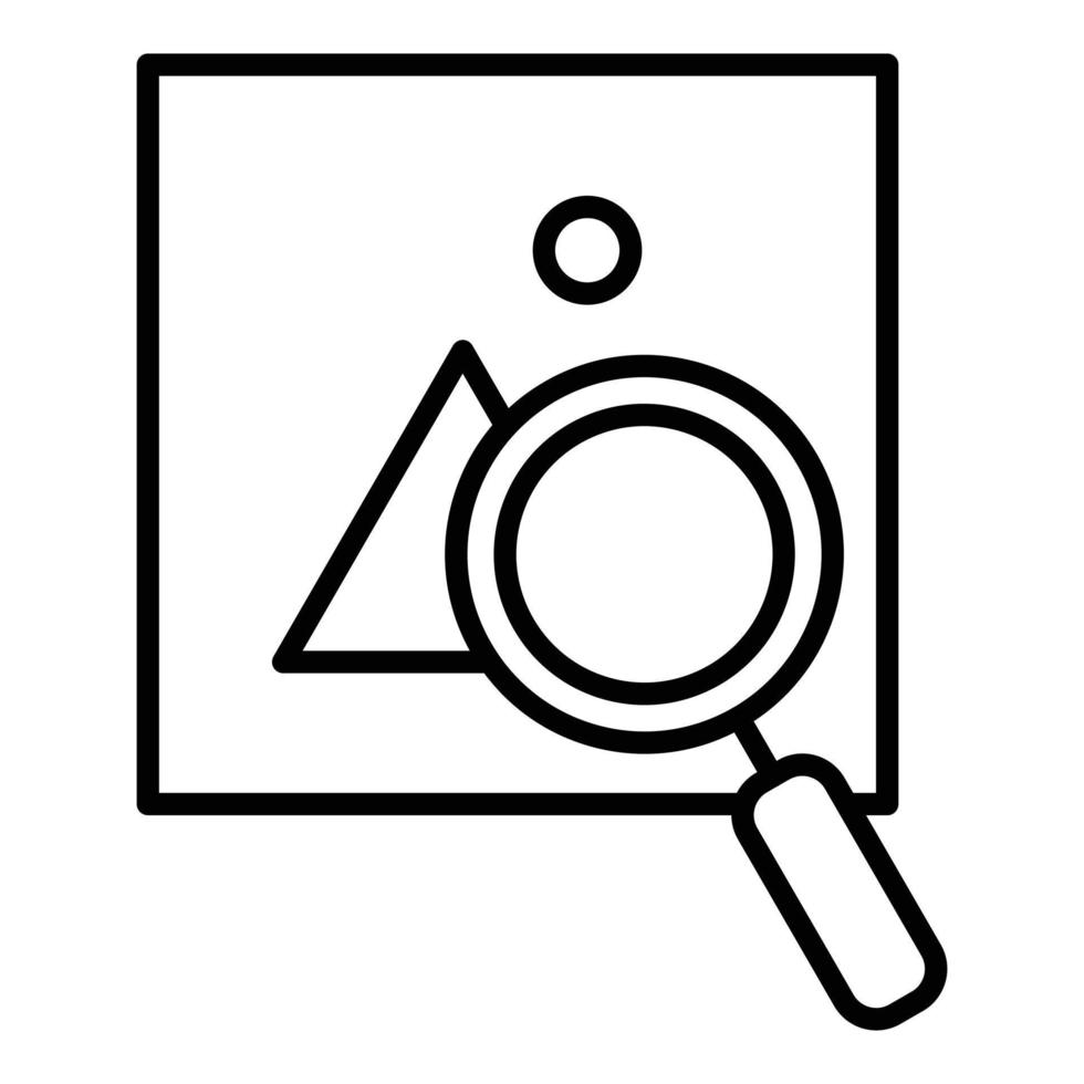 Search Image Icon Style vector