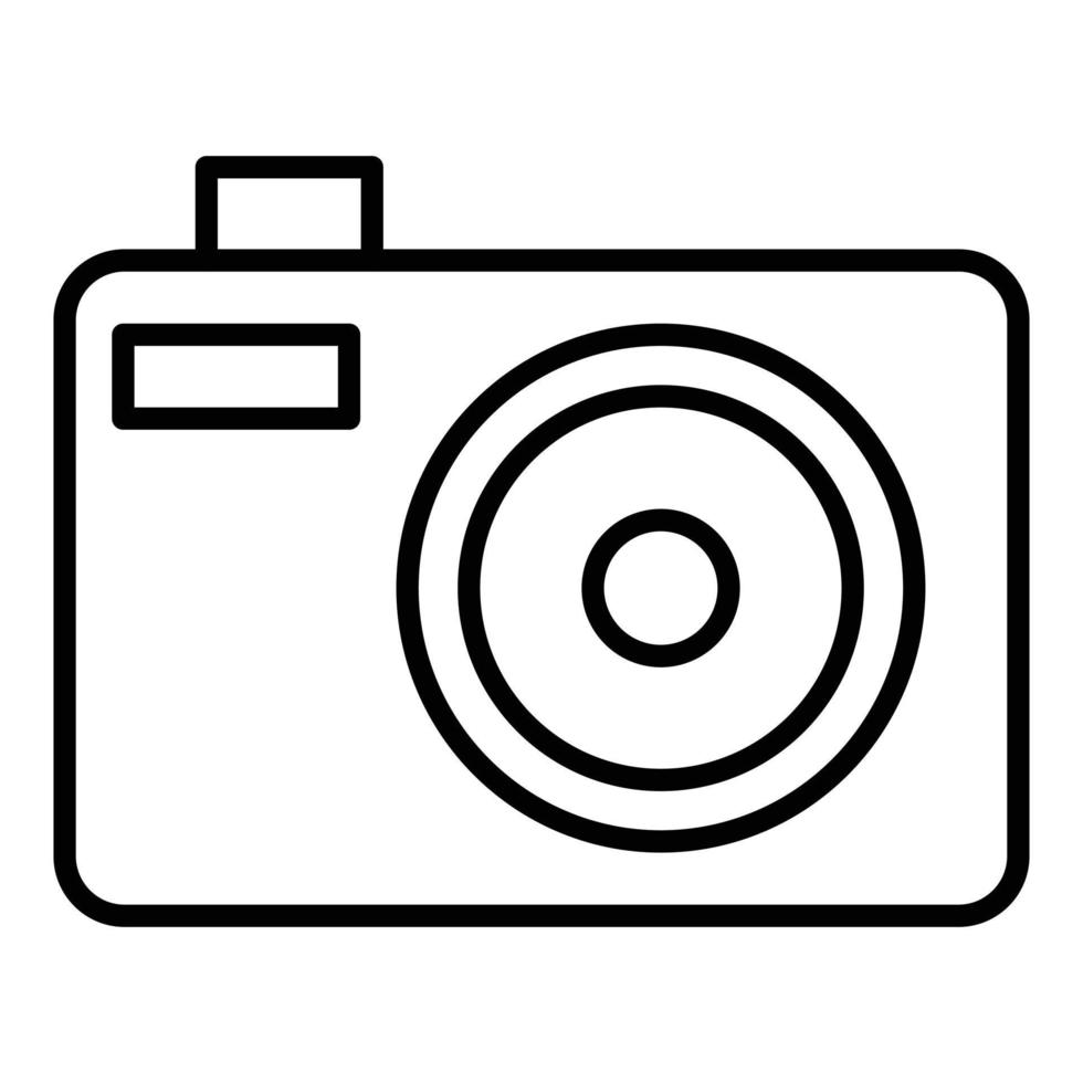 Compact Camera Icon Style vector