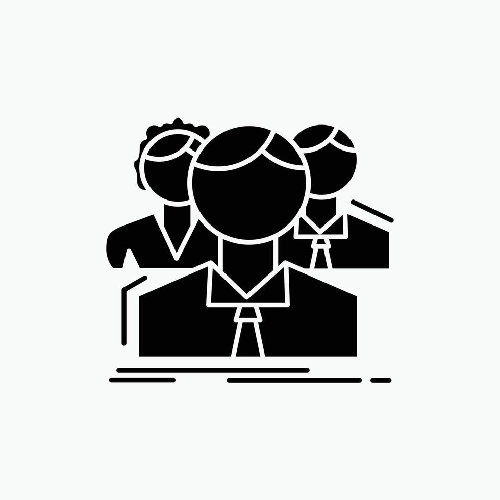 group. multiplayer. people. team. online Glyph Icon. Vector isolated illustration