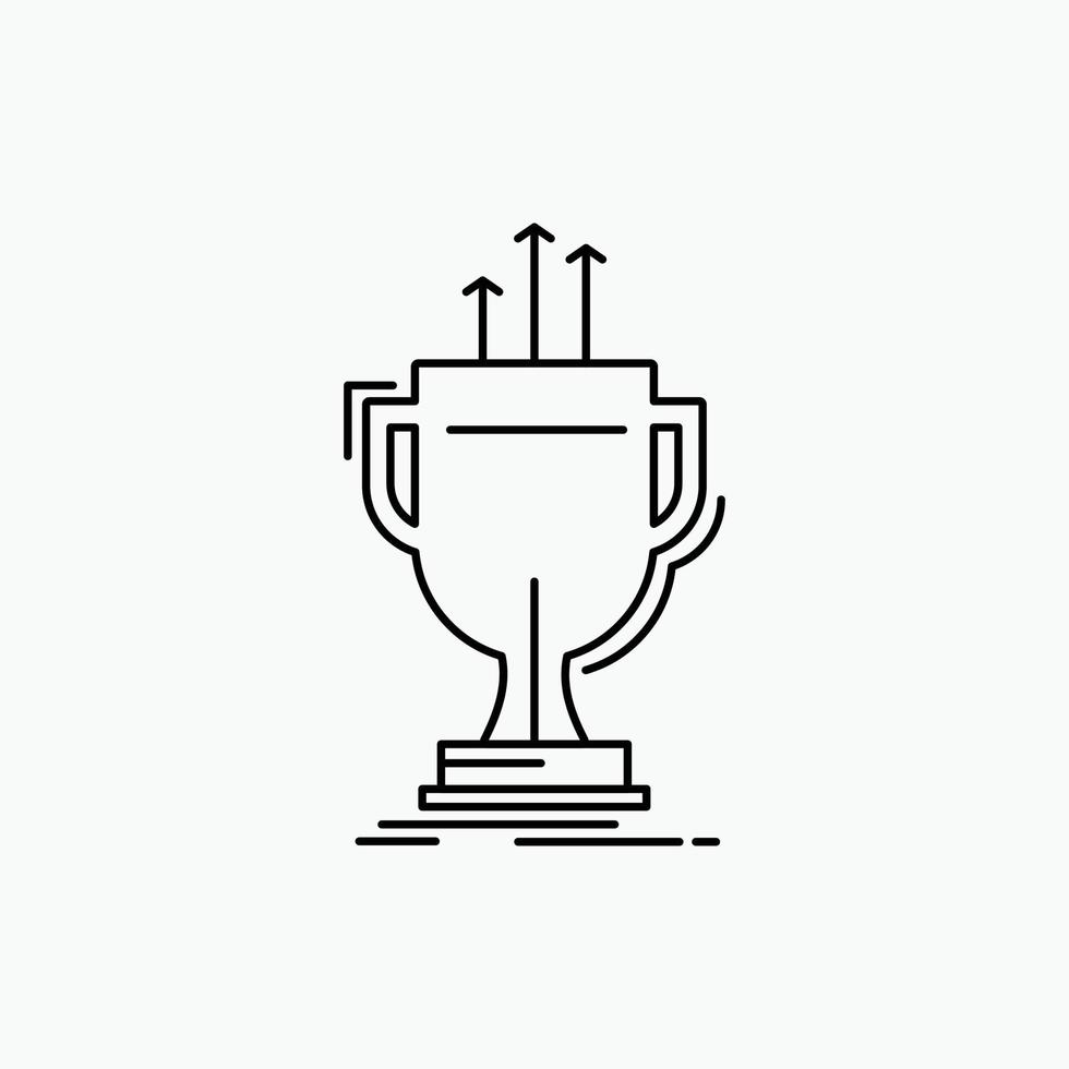 award. competitive. cup. edge. prize Line Icon. Vector isolated illustration