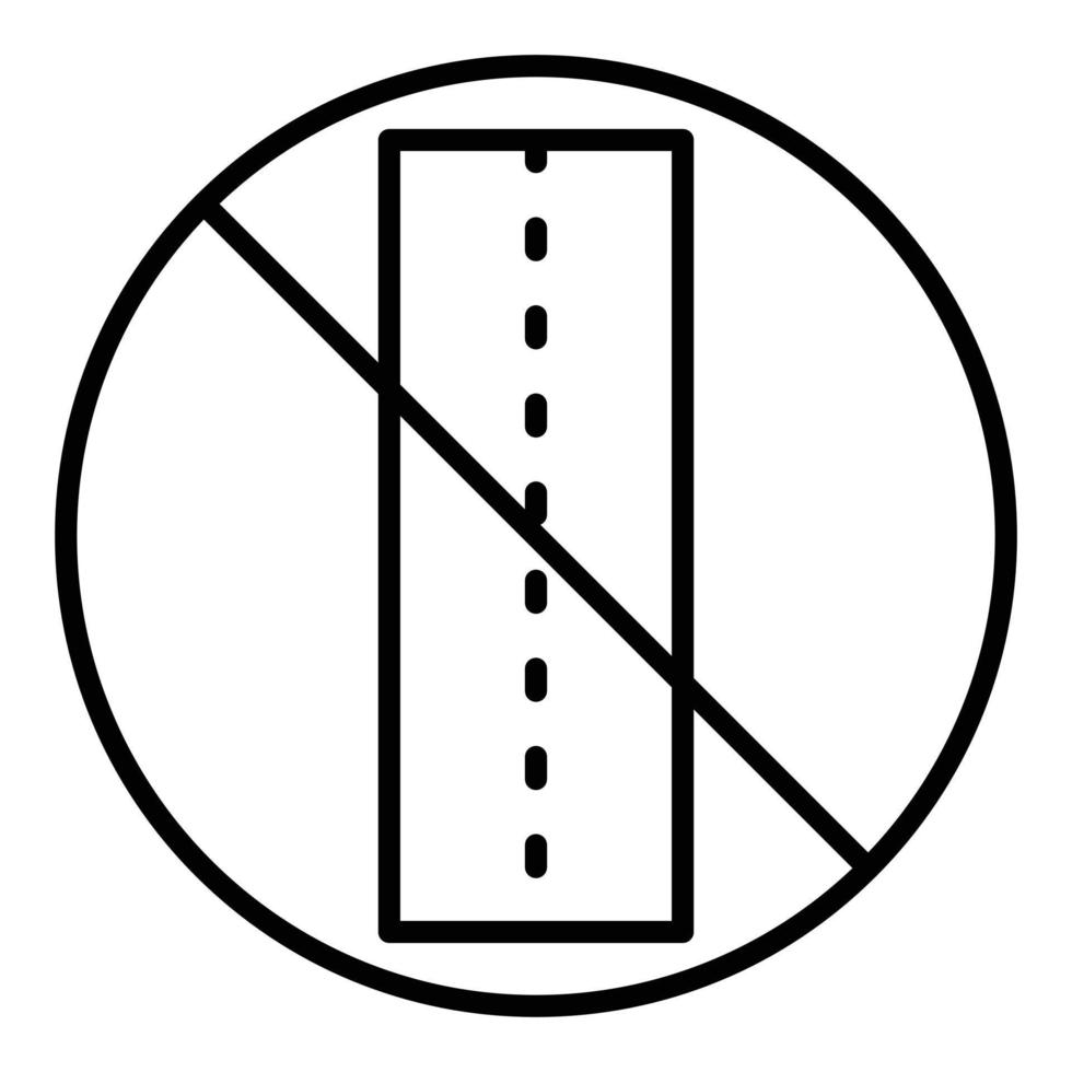 Sealed Road Icon Style vector