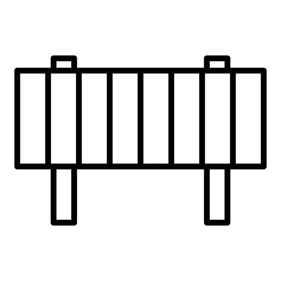Road Obstruction Icon Style vector