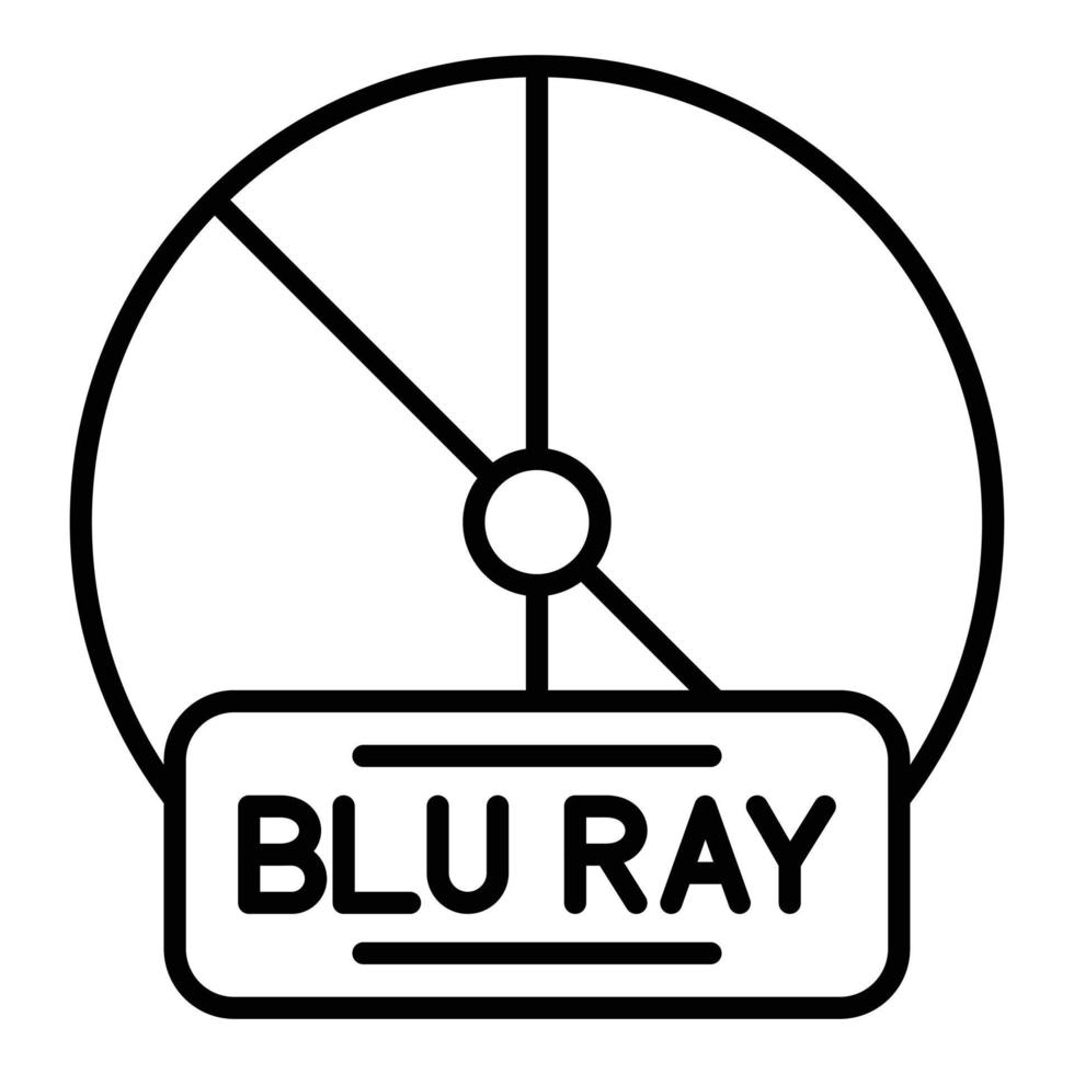 Blu Ray Icon Style vector