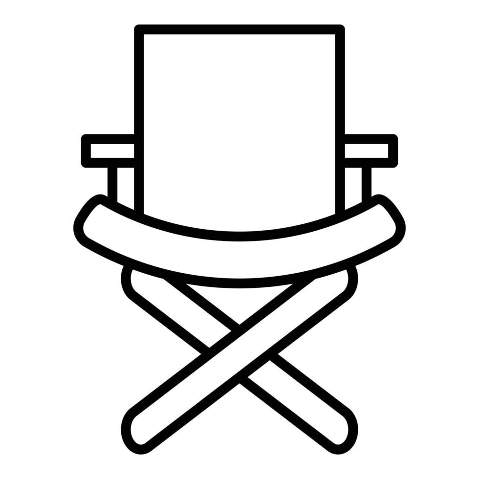 Director Chair Icon Style vector