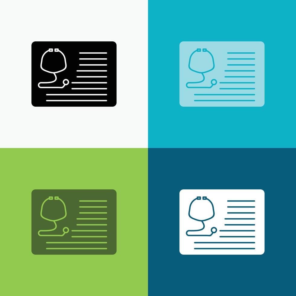 stethoscope. doctor. cardiology. healthcare. medical Icon Over Various Background. glyph style design. designed for web and app. Eps 10 vector illustration