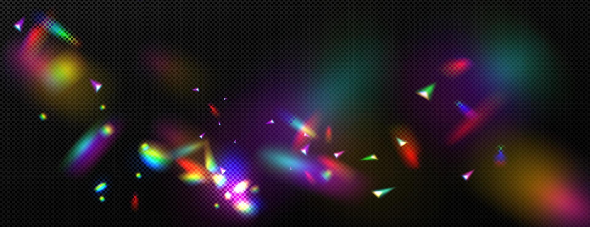 overlay rainbow effect, crystal light refraction vector