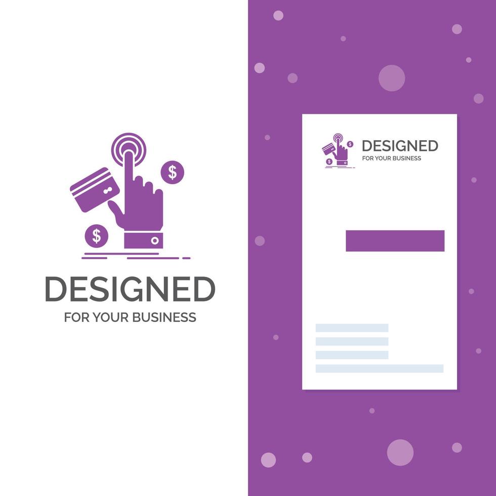 Business Logo for ppc. Click. pay. payment. web. Vertical Purple Business .Visiting Card template. Creative background vector illustration