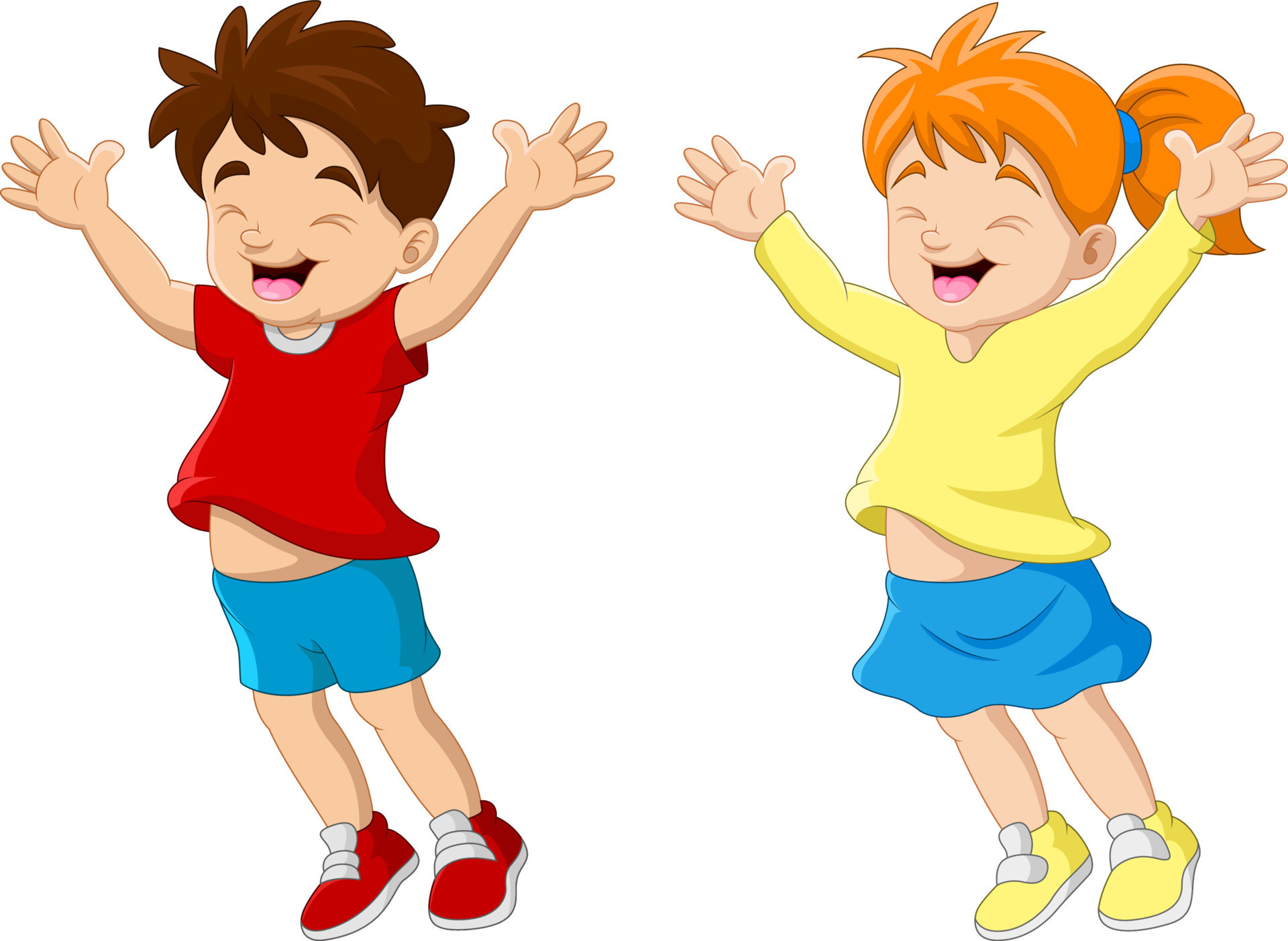 Happy kid cartoon funny couple 12816648 Vector Art at Vecteezy Happy kid cartoon funny couple 12816648 Vector Art at Vecteezy