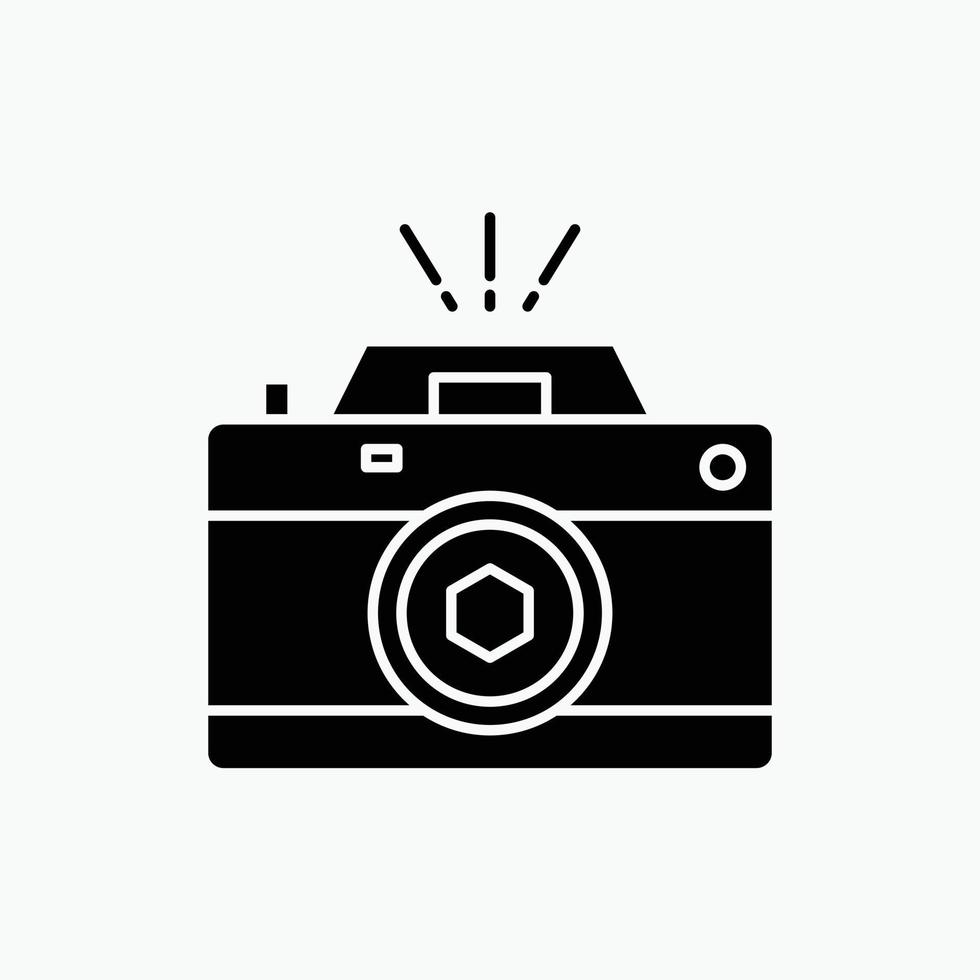 Camera. photography. capture. photo. aperture Glyph Icon. Vector isolated illustration