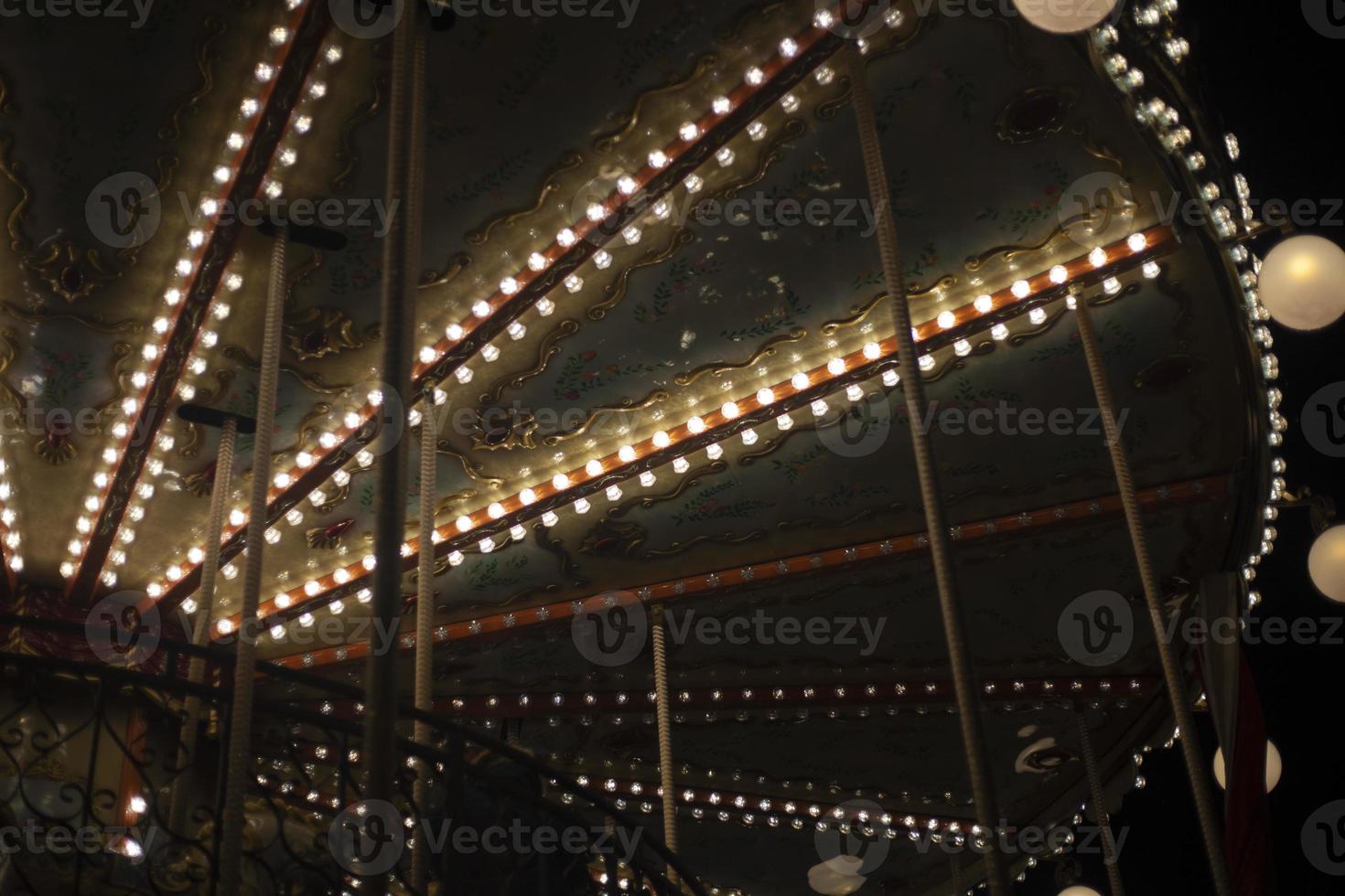 Garlands and lights. Festive glowing background. Christmas mood. LED decoration. The mood of joy. photo