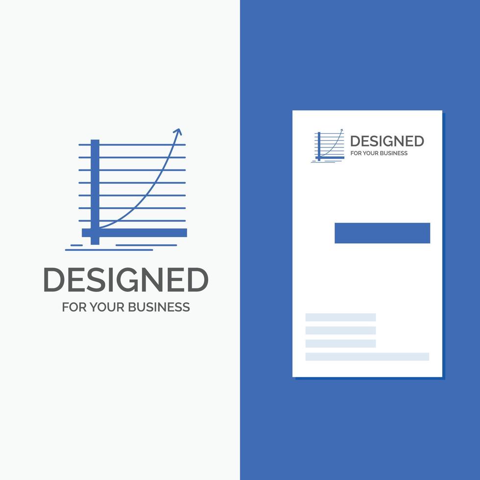 Business Logo for Arrow. chart. curve. experience. goal. Vertical Blue Business .Visiting Card template. vector