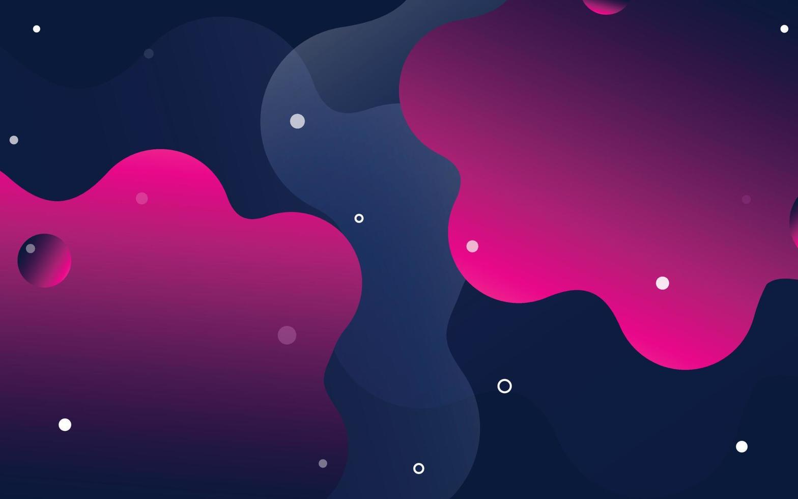 Banner with flowing liquid shapes. Set of abstract gradient modern elements. Template for the design of a logo. vector