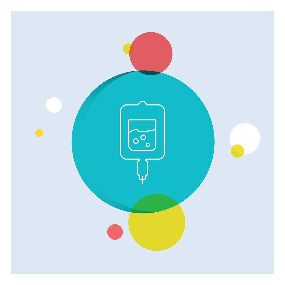 blood. test. sugar test. samples White Line Icon colorful Circle Background vector