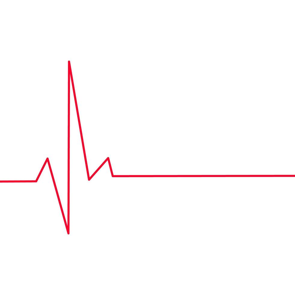 cardiograma latido del corazón pulso médico salud corazón línea vector