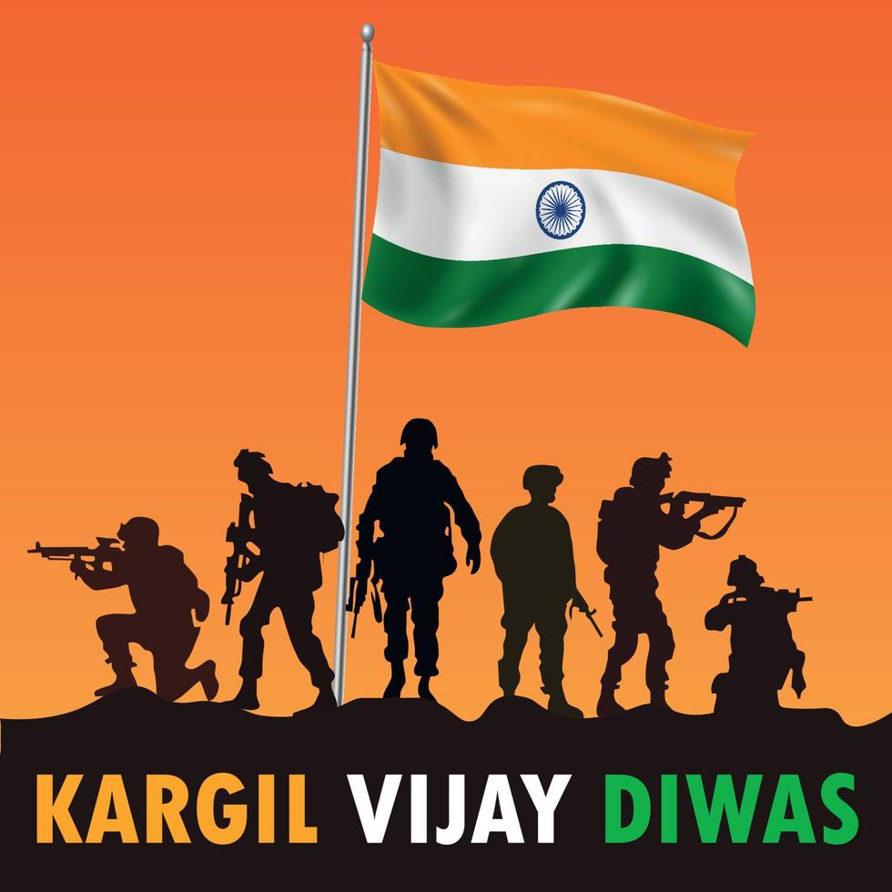 Kargil Vijay Diwas vector