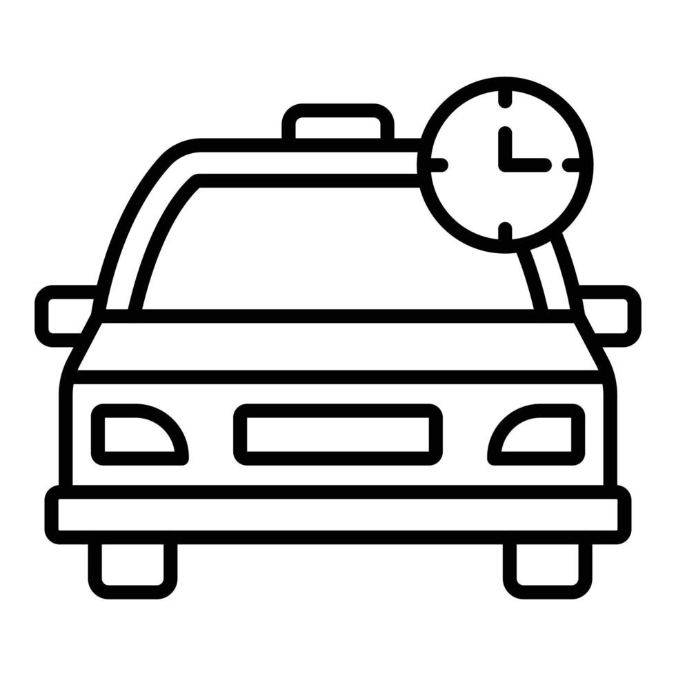 Busy Taxi Icon Style vector