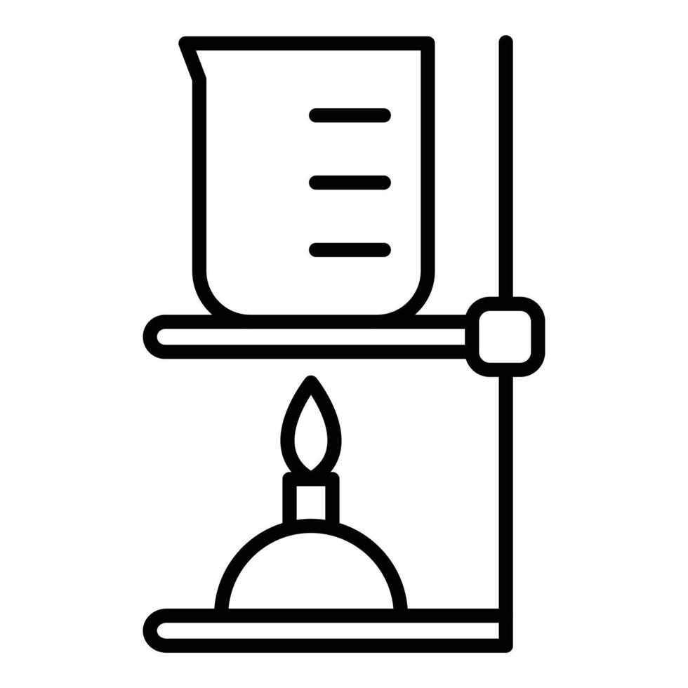 Burning Flask Icon Style vector