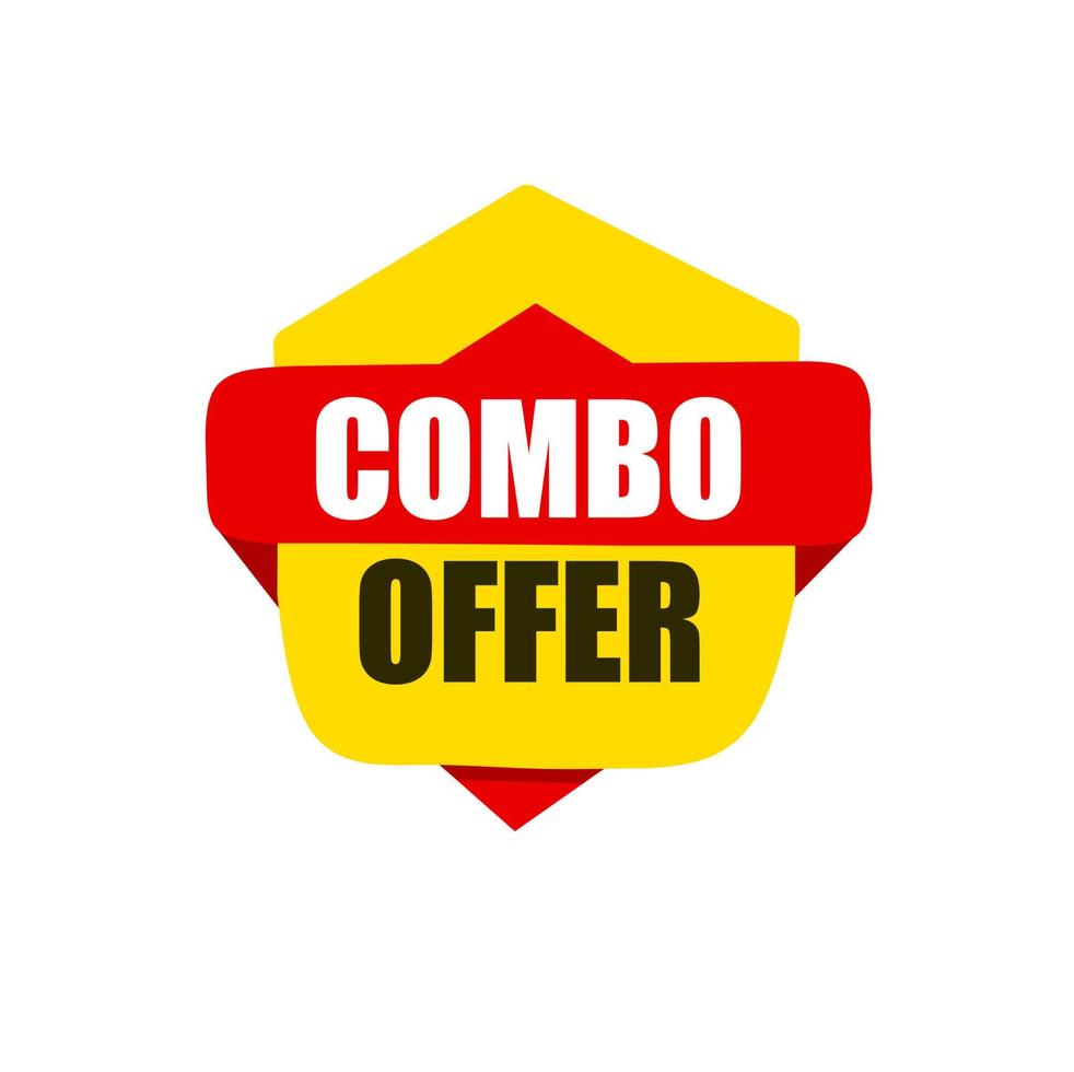 combo-offer-label-badge-or-banner-design-element-flat-style-vector