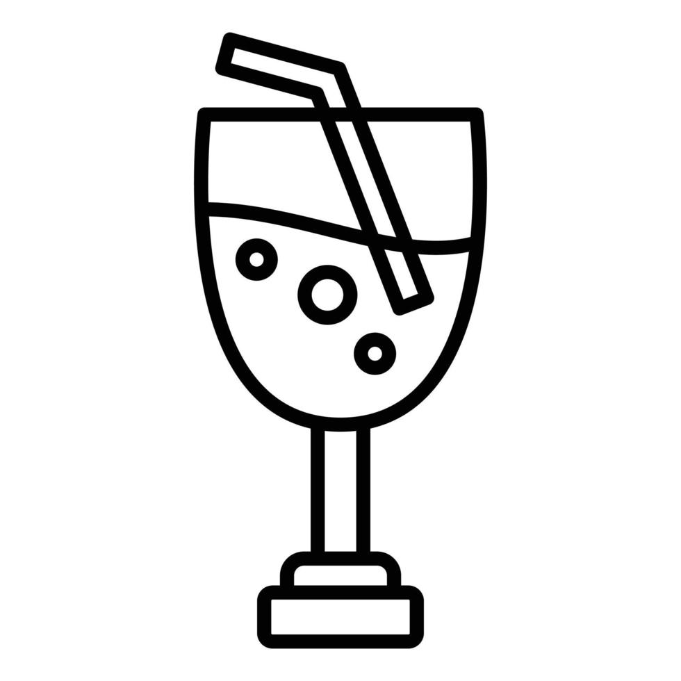 estilo de icono de bebida vector