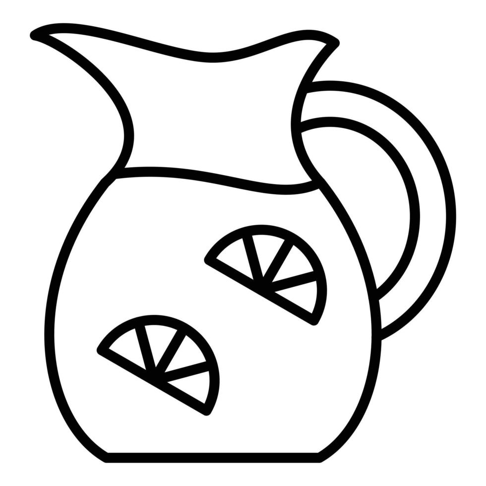 Lemonade Jug Icon Style vector