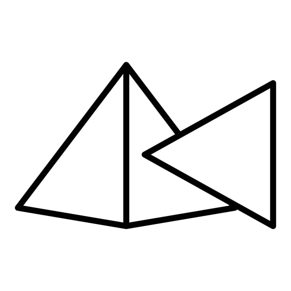 Prism Icon Style vector