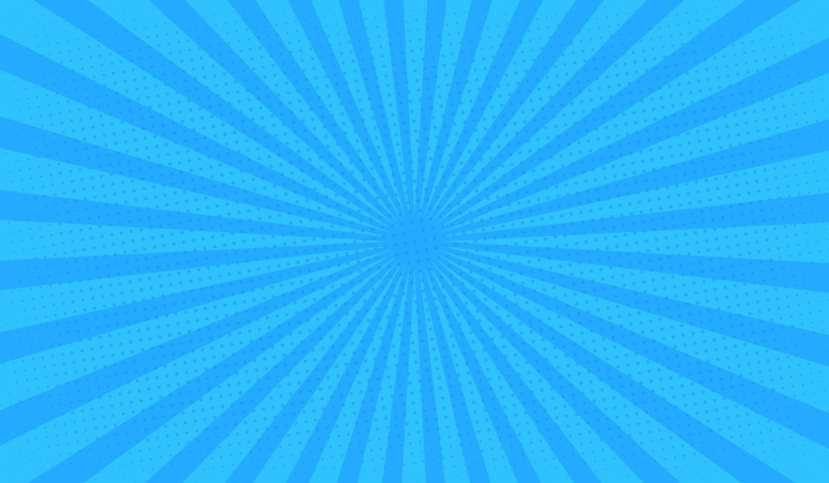 fondo de historieta cómica de semitono azul vector