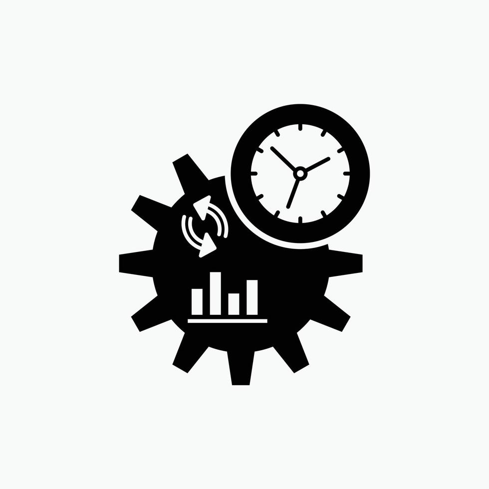 Business. engineering. management. process Glyph Icon. Vector isolated ...