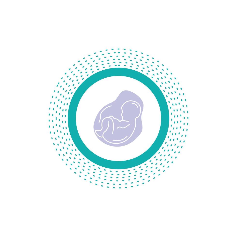 Baby. pregnancy. pregnant. obstetrics. fetus Glyph Icon. Vector isolated illustration