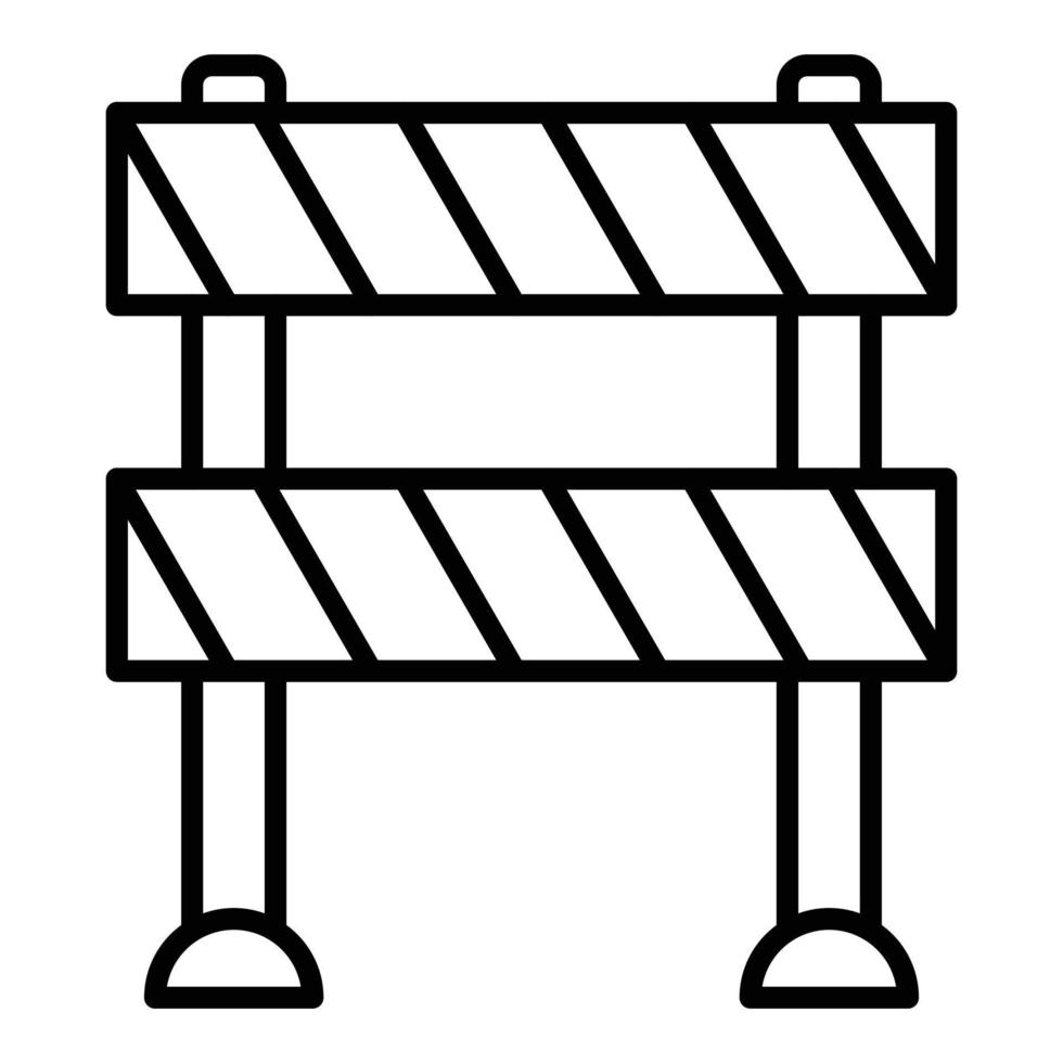 Traffic Barrier Icon Style vector