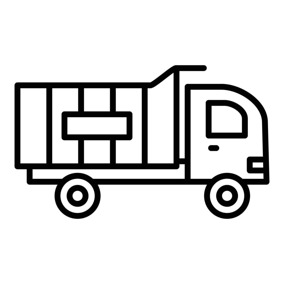 Dump Truck Icon Style vector