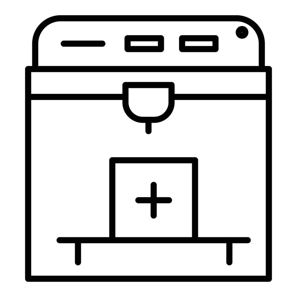 3D Printer Icon Style vector