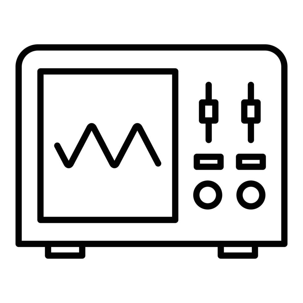 Oscilloscope Icon Style vector