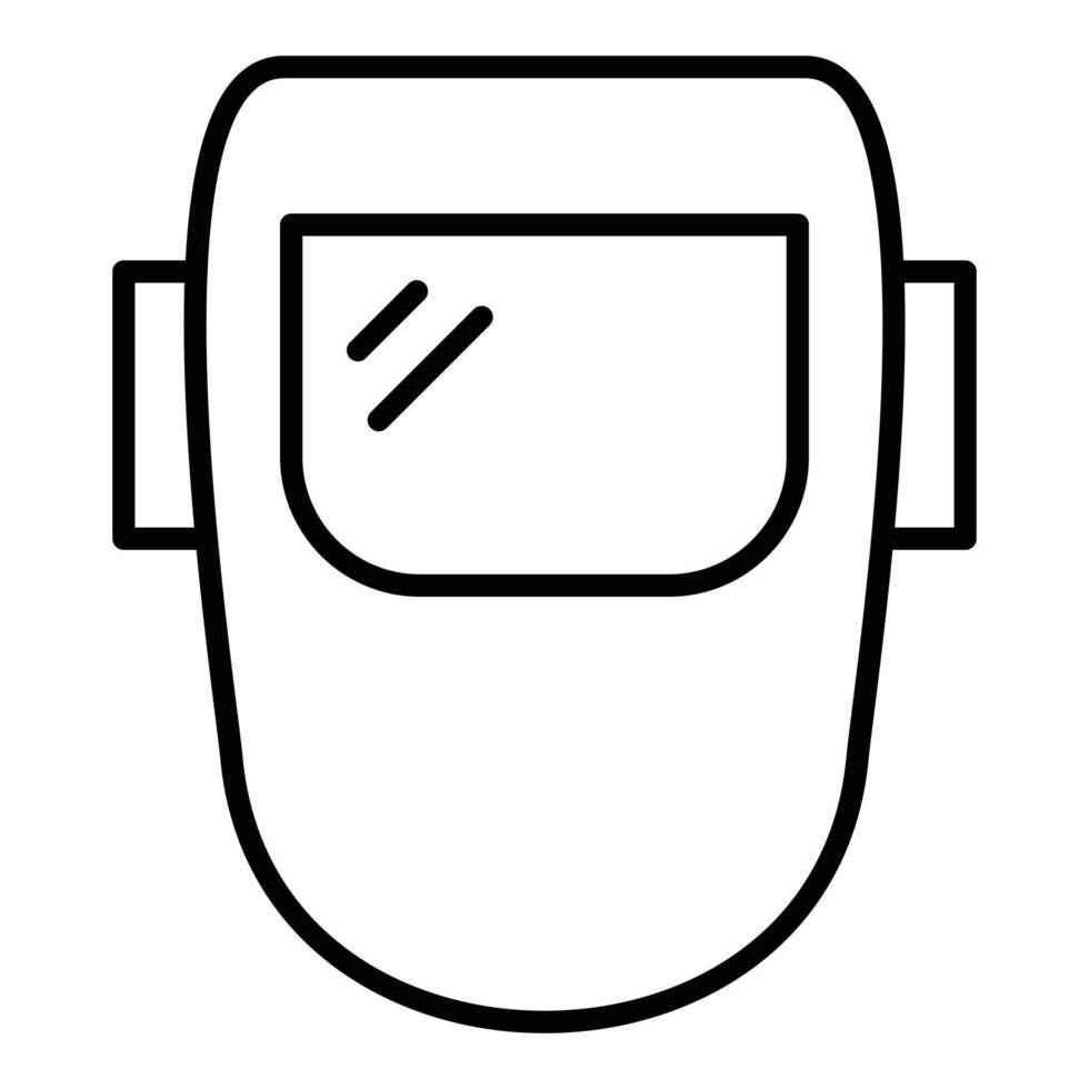 Welding Mask Icon Style vector