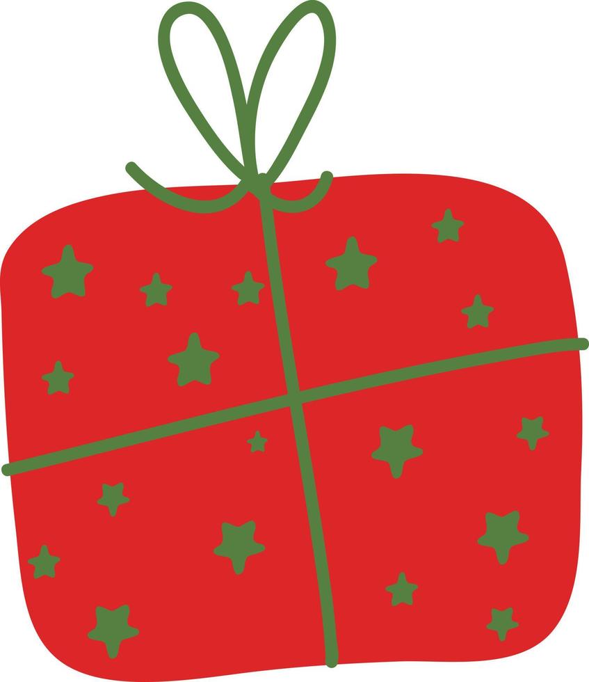 Christmas present. Garlands, flags, labels, bubbles, ribbons and stickers. Collection of Merry Christmas decorative icons vector