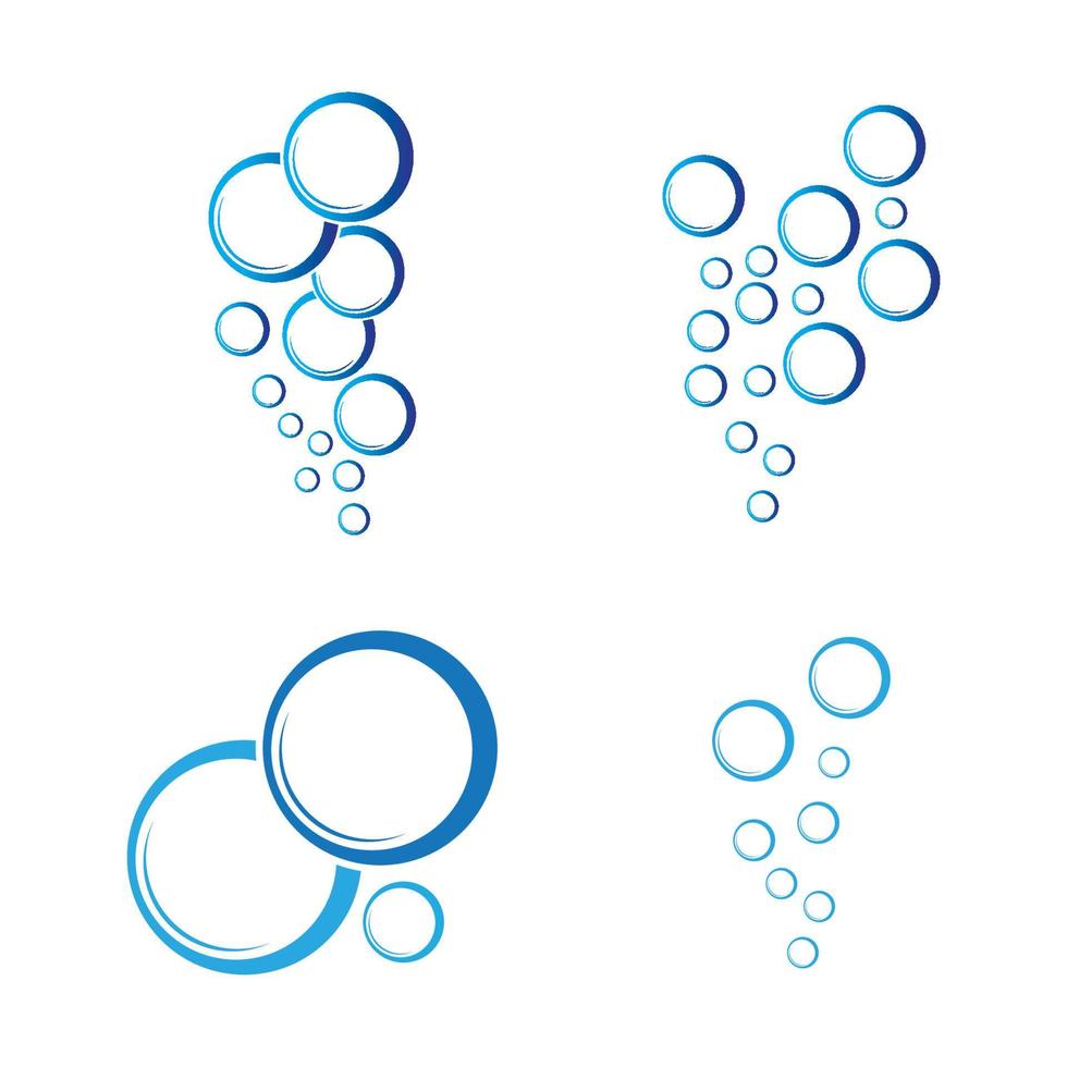 bubble water logo vector