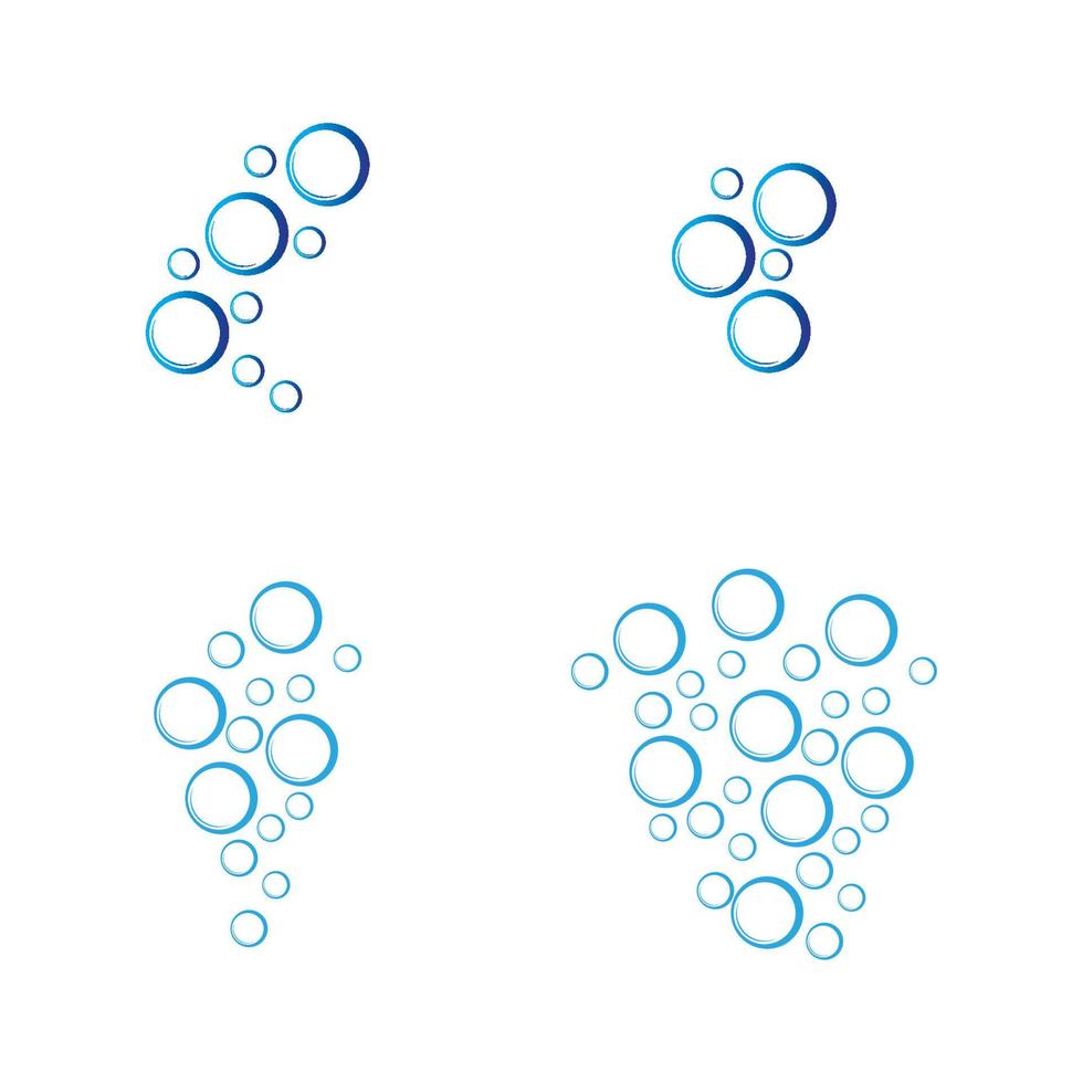 bubble water logo vector