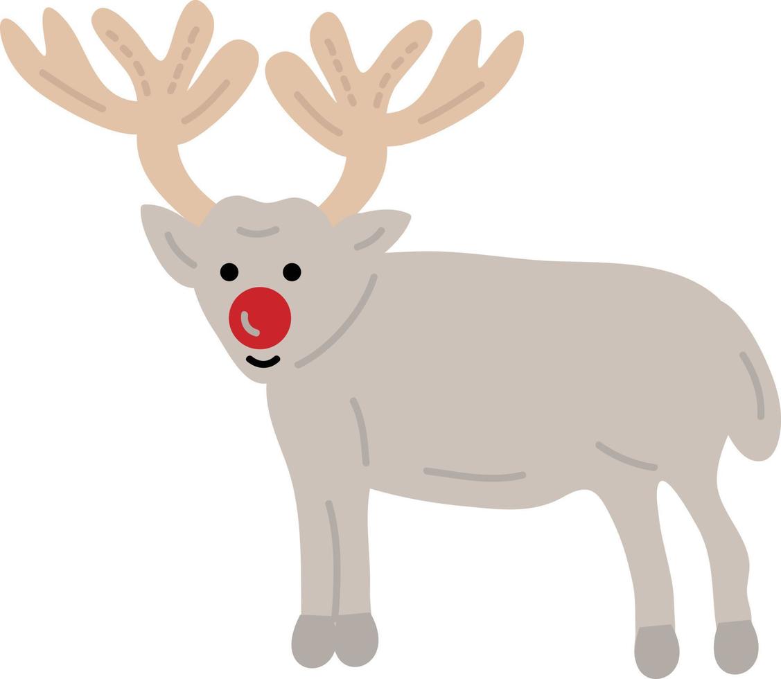 Christmas Elk. Garlands, flags, labels, bubbles, ribbons and stickers. Collection of Merry Christmas decorative icons vector