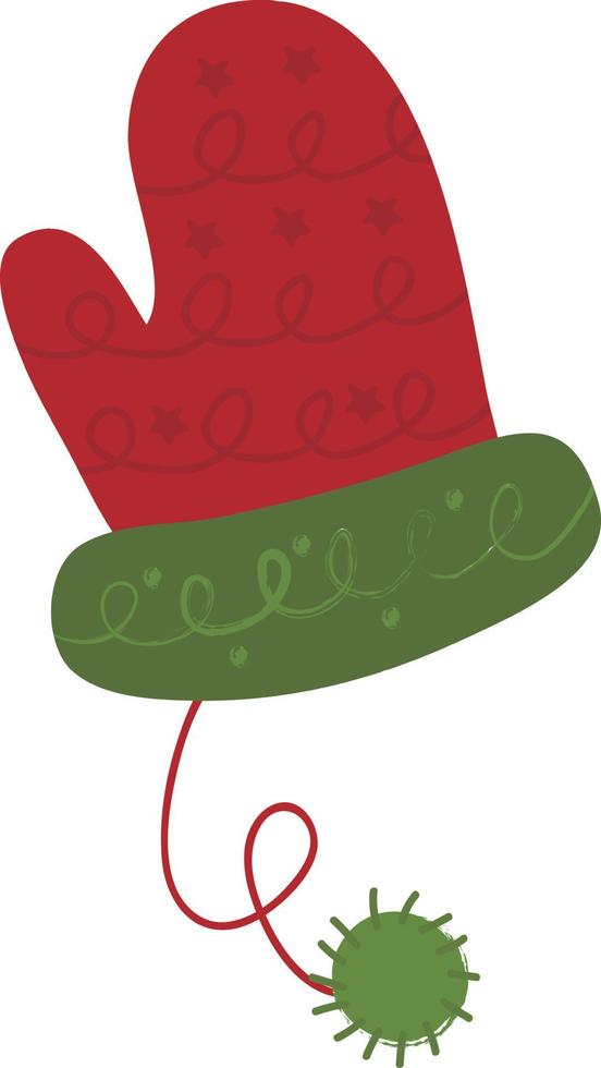 guantes de navidad guirnaldas, banderas, etiquetas, burbujas, cintas y pegatinas. colección de iconos decorativos de feliz navidad vector