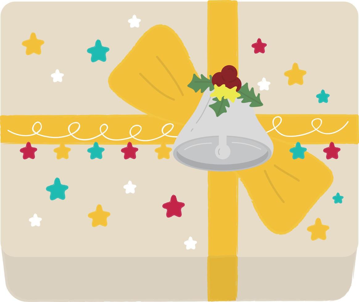 Christmas present. Garlands, flags, labels, bubbles, ribbons and stickers. Collection of Merry Christmas decorative icons vector