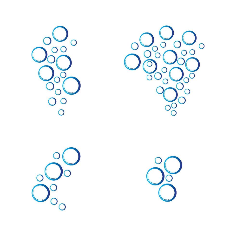 bubble water logo vector