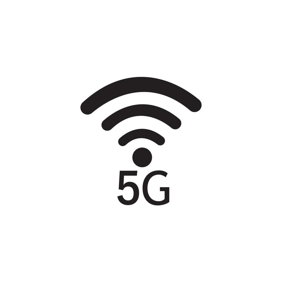 plantilla de vector de signo de logotipo 5g